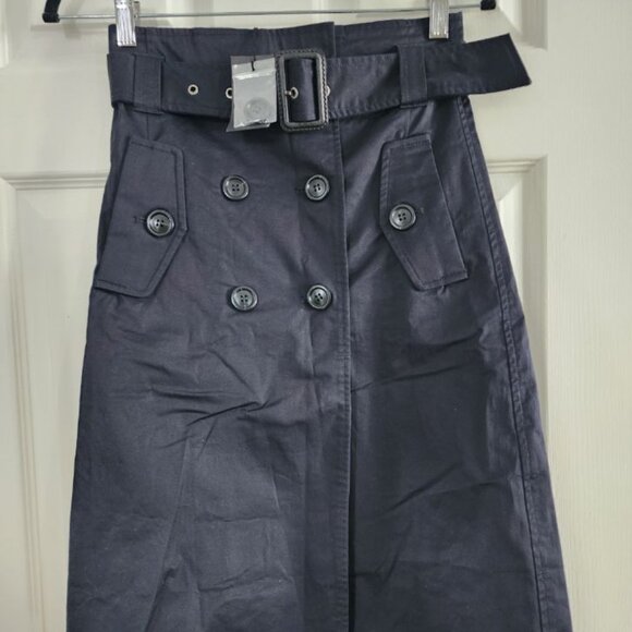 FRONT ROW SHOP BELTED SKIRT WITH BUTTON DETAIL - NEW WITH TAGS - Picture 1 of 5